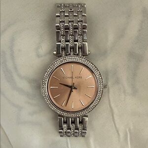 Michael Kors Two-Tone Silver and Rose Watch